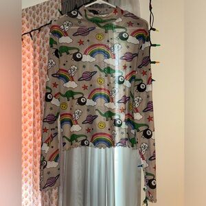 Emy Ave Dino Dash Mesh Top